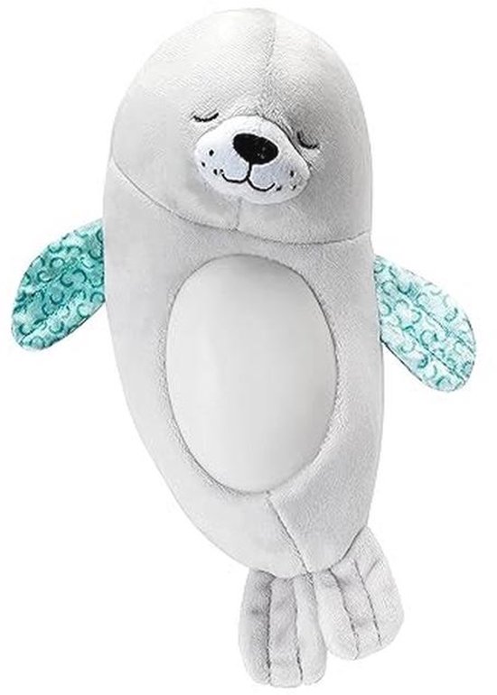 Zacht Pluche Nachtlampje met Geluid en Licht voor Baby's - Ontspannend Zeehond Pluche Speelgoed - Makkelijk Schoon te Maken van Merkloos
