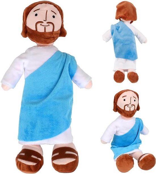 Zacht Pluchen Knuffelbeeld van Jezus Christus - 32 cm van Merkloos