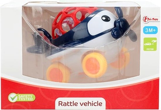Zacht rammelaarsvliegtuig - Baby Speelgoed peuter rammelaar bijt - Jongens meisjes 3 maanden van Oball