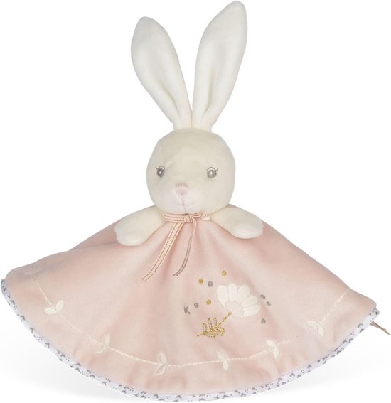 Zacht Ronde Knuffeldoekje Konijn Roze – Perfect Cadeau Vanaf Geboorte van Merkloos