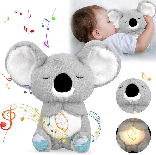Zachte Ademhalende Knuffel met Muziek en Licht - Rustgevend Speelgoed voor Baby's en Jonge Kinderen van Chicco