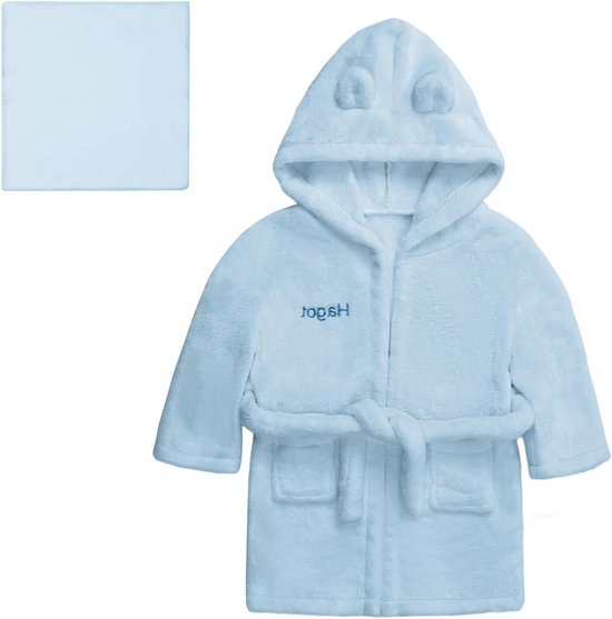 Zachte Baby Badjas met Kap voor 0-6 en 6-12 Maanden, Ideaal voor Thuis en Zwemmen