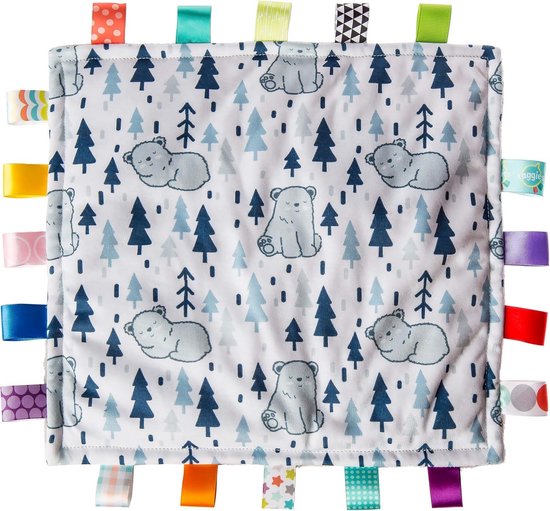 Zachte Baby Knuffeldoek met Lusjes | Tactiele Speelgoed voor Ontwikkeling | 30x30 cm