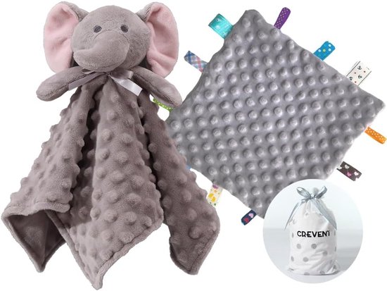 Zachte babyknuffeldoek - Pluche comfort en wasbaar snuffeldoek voor pasgeborenen en peuters