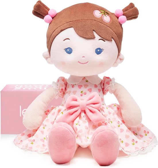 Zachte Babypop van Stof (40 cm) - Ideaal Eerste Knuffel voor Meisjes en Kleine Kinderen