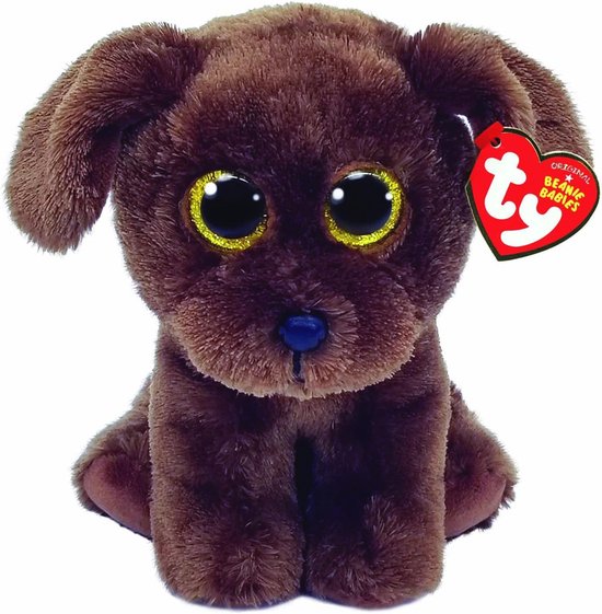 Zachte Beanie Baby Labrador Hondje 15 CM - Meerkleurig Knuffel van Merkloos