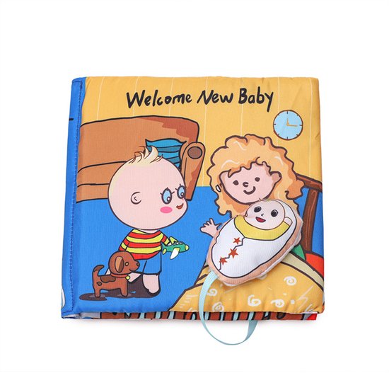 Zachte boekjes voor pasgeborenen, zachte boekjes voor babyactiviteiten, educatief speelgoed voor jongens en meisjes, voel- en voelactiviteiten, verhaaltjes voor het slapengaan, baby van Merkloos