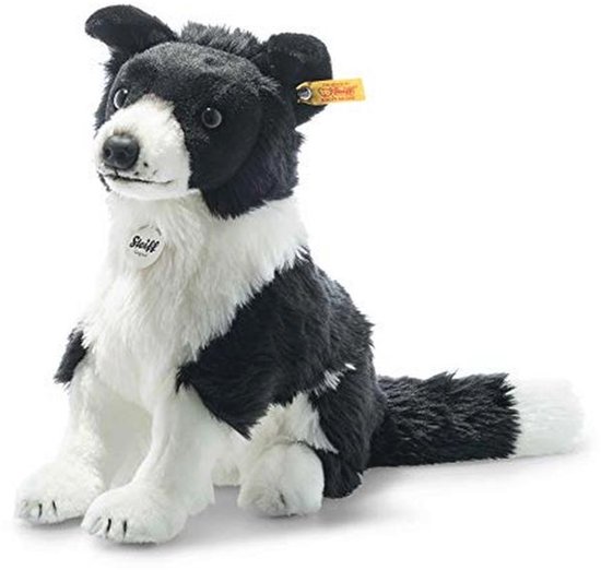 Zachte Border Collie Knuffeldier voor Kinderen - Wasbaar en Schattig, 28 cm van Merkloos