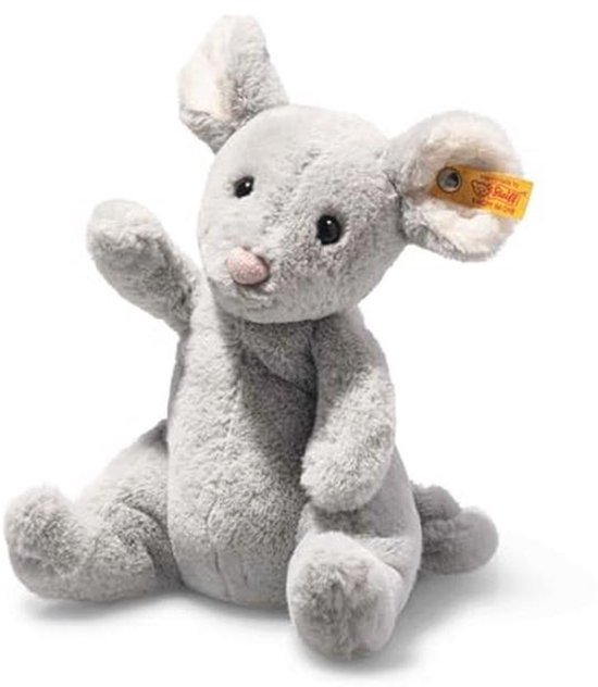 Zachte Cuddly Mouse Grijze Knuffel 19 cm van Merkloos
