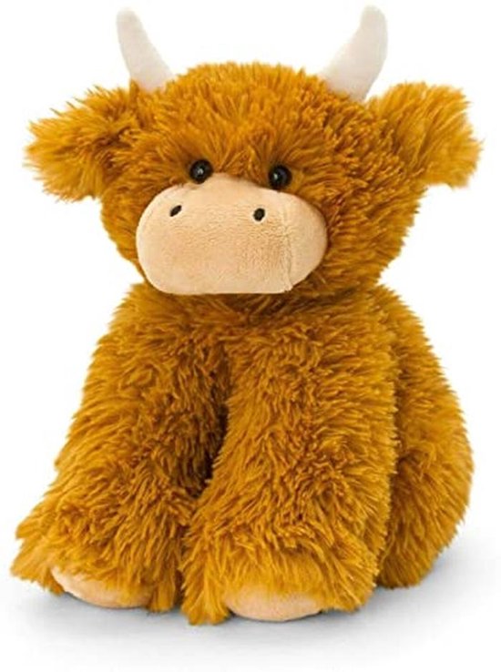 Zachte Ecologische Pluche Knuffeldier - Hooglandse Koe, 100% Gerecycled Speelgoed van Merkloos