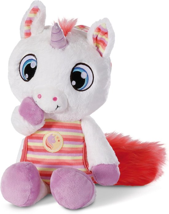 Zachte Eenhoorn Knuffel met Slaapmasker 22 cm van Merkloos
