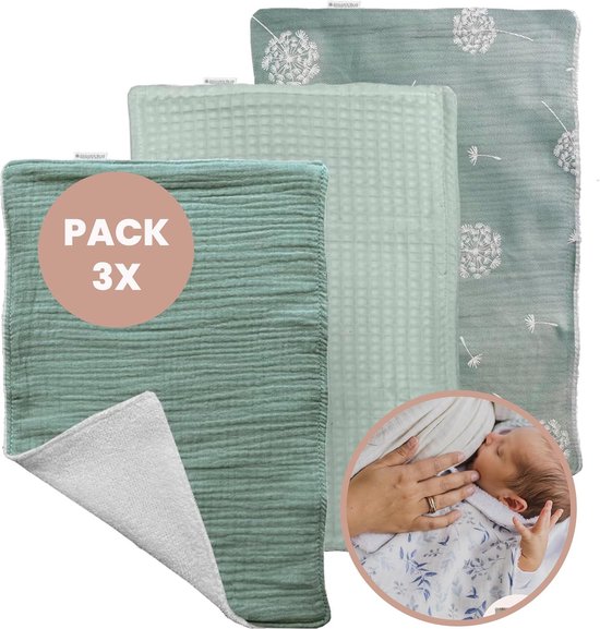 Zachte en Multifunctionele Baby Doeken van 100% Katoen voor Borstvoeding en Reflux van Little Dutch