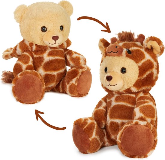 Zachte Giraf Pluchen Knuffel met Verkleedkap - 25 cm Knuffeldier voor Kinderen