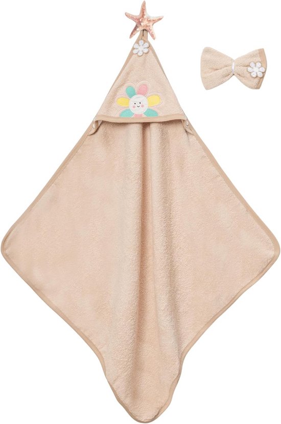 Zachte Katoenen Babybadhanddoek met Bloemenprint voor Pasgeborenen en Peuters