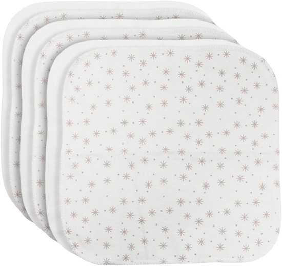 Zachte Katoenen Babydoekjes Set van 6 - Biologisch en Hypoallergeen van Merkloos