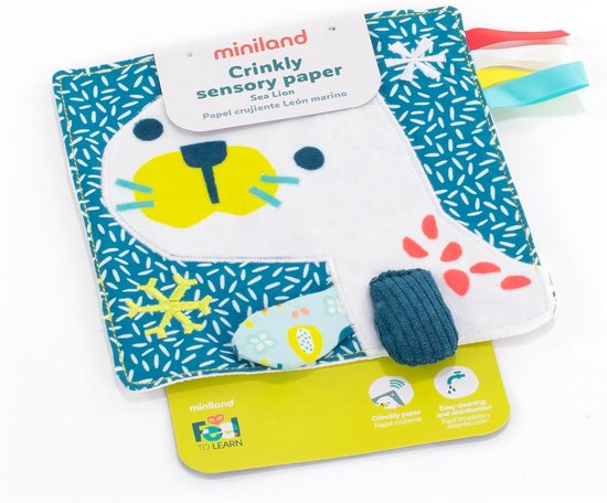 Zachte Knisperdoek voor Baby's en Peuters met Zeeleeuw Thema