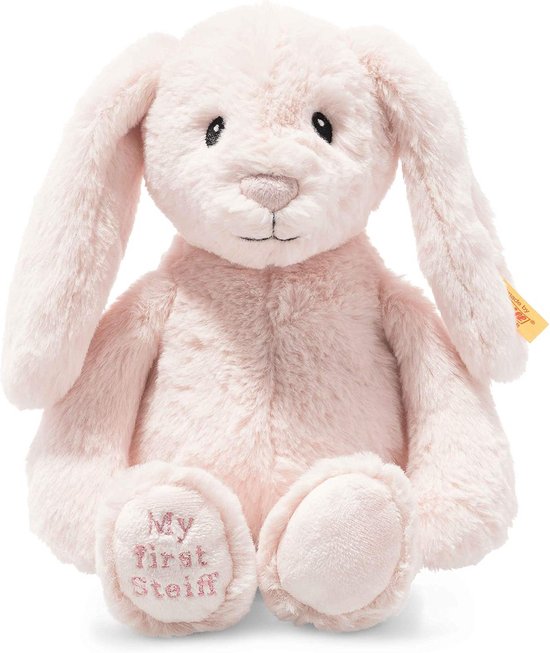 Zachte Knuffel Haas Roze voor Baby's en Pasgeborenen - 26 cm Knuffeldier van Merkloos