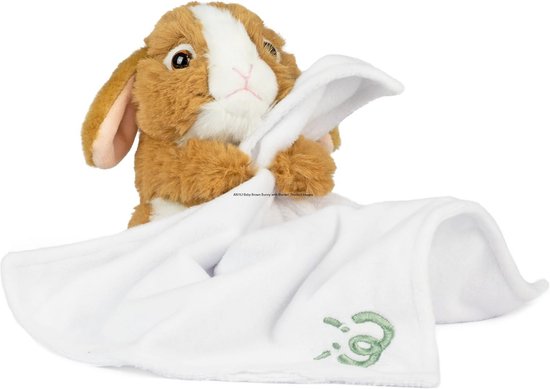 Zachte Knuffel met Deken voor Baby's - Pluizig Konijntje
