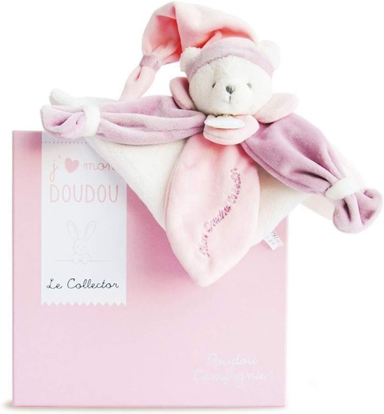 Zachte Knuffelbeer - Baby Deken - Kleine Handjes - Machinewasbaar - 24 cm - Roze