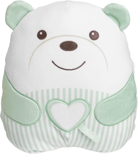 Zachte Knuffelbeer - Meditatie Knuffel - Baby Ontspanning - 20 Min Muziek - 25 cm Hoog - Groen van Merkloos