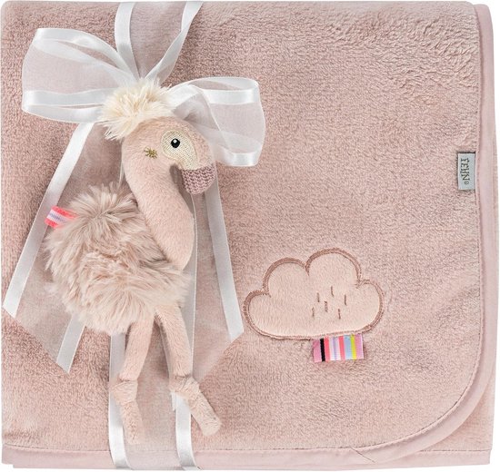 Zachte Knuffeldeken Flamingo voor Baby & Peuter | Speelkleed, Knuffeldoek en Troostdeken