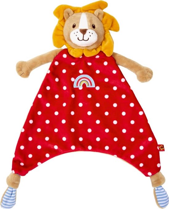 Zachte Knuffeldoek Leeuw Rood voor Baby's en Peuters