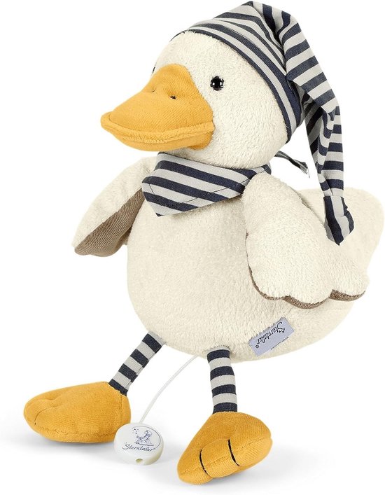 Zachte Muziekdoos Knuffel Eend - Speelgoed voor Baby's met Verwisselbaar Slaapliedje