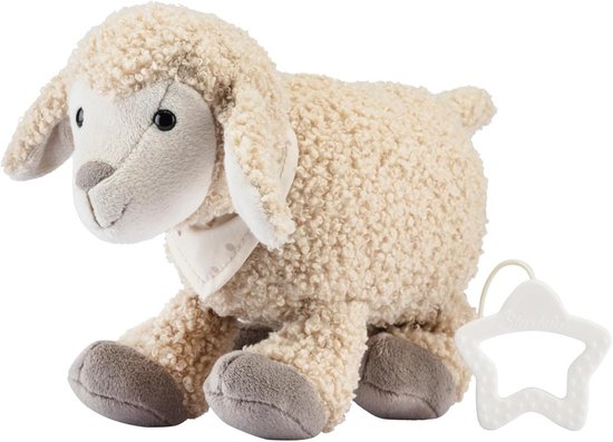Zachte Muziekdoos Sch aap Knuffel met Slaapliedje - Wasbaar voor Baby's van Moosefield