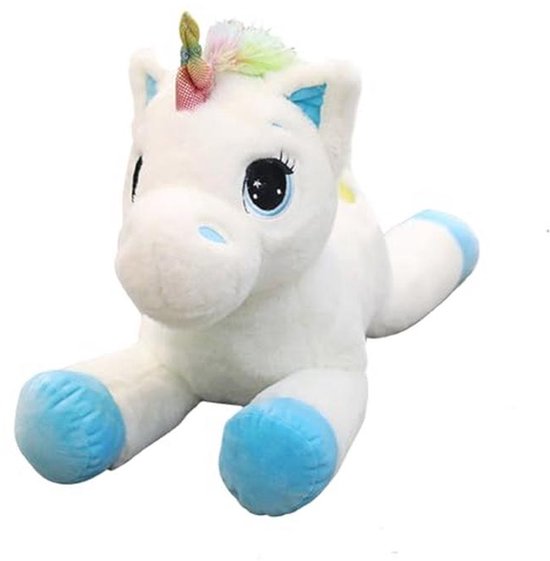 Zachte Pluche Eenhoorn Knuffel Voor Kinderen - Perfect Verjaardagscadeau - 15 Inch Wit van Merkloos