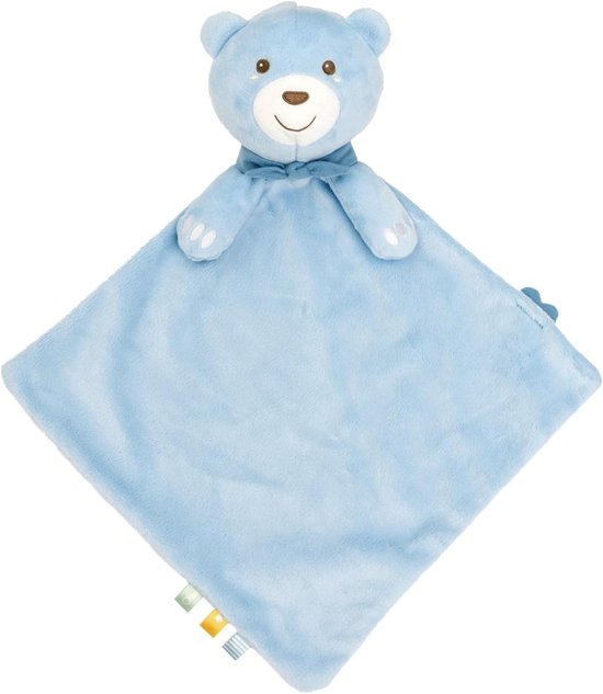 Zachte Pluche Knuffel - Teddybeer Muziek - Baby Ontspanning - 15 Minuten Muziek - 40 x 47 cm - Blauw van Merkloos