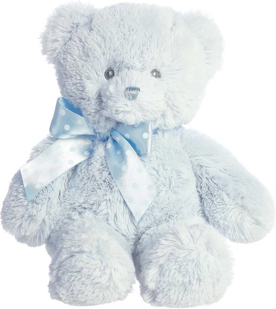 Zachte Pluche Knuffelbeer Blauw 30 cm - Geschikt voor Baby's en Kinderen van Merkloos