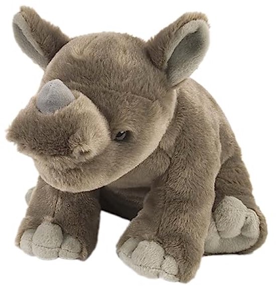 Zachte Pluche Neushoorn Baby 30 cm - Realistisch Knuffeldier voor Kinderen van Merkloos