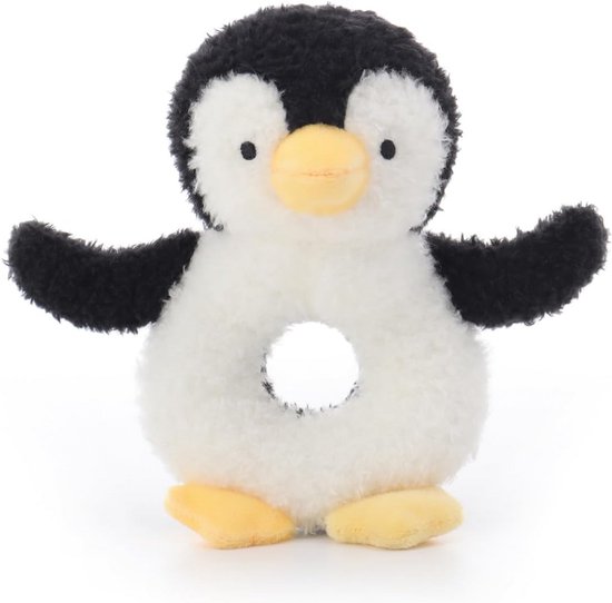 Zachte Pluche Pinguïn Rammelaar voor Baby's - Schattig en Veilig Speelgoed - 0-10 Maanden van Merkloos