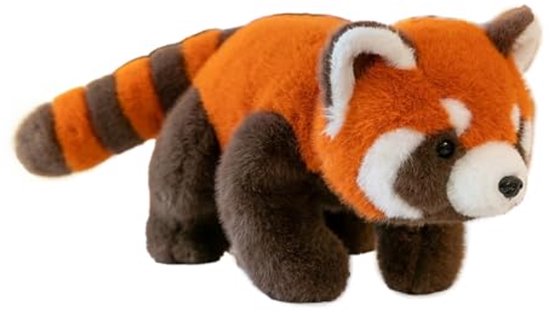 Zachte pluche rode panda 30 cm - Knuffel voor kinderen van Merkloos