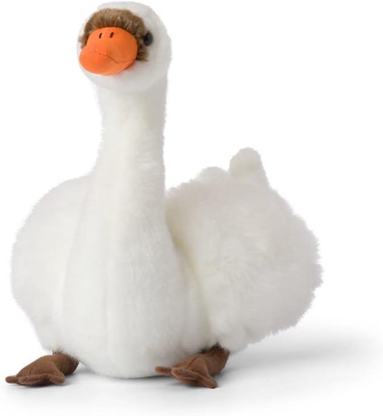 Zachte Pluche Zwaan Knuffeldier - Realistisch & Ecologisch Speelgoed (23 cm) van Merkloos
