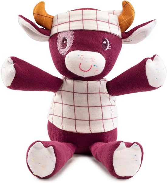 Zachte Pluchen Knuffel Koe in Geschenkdoos voor Baby's en Peuters