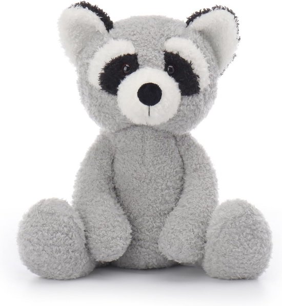 Zachte Pluchen Knuffel Lam of Wasbeer - 25 cm - Fluweel Zacht Speelgoed voor Baby's en Kinderen van Binggou