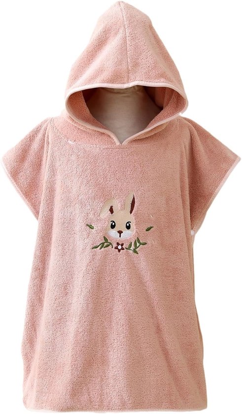Zachte Poncho Handdoek voor Kinderen 2-9 jaar - Super Absorberend, Ideaal na het Bad of Zwemmen