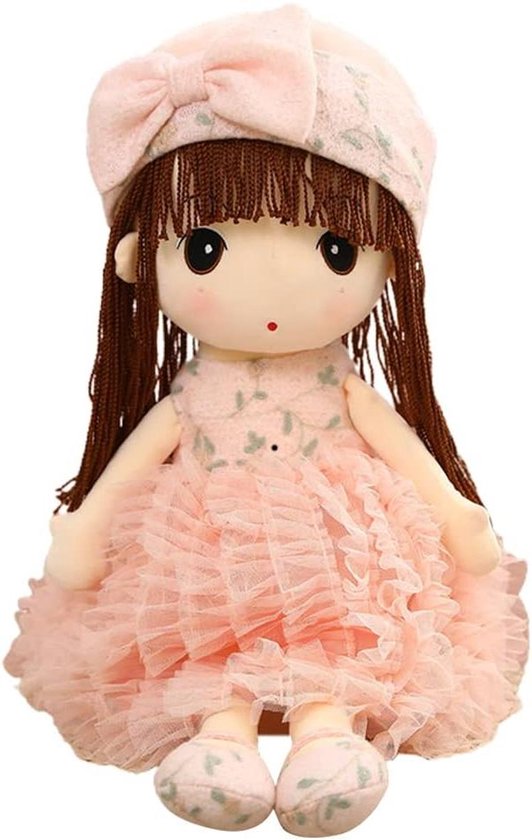 Zachte pop - Knuffel dier - Kind speelgoed - Handgemaakt ontwerp - 50 cm - Roze