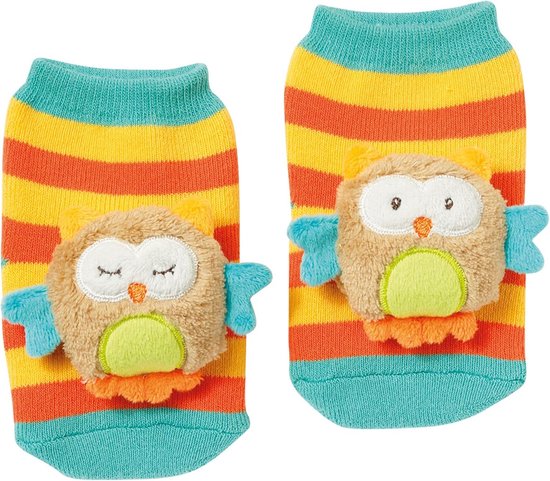 Zachte Rammelsokjes voor Baby's 0-12 Maanden - Uil Design