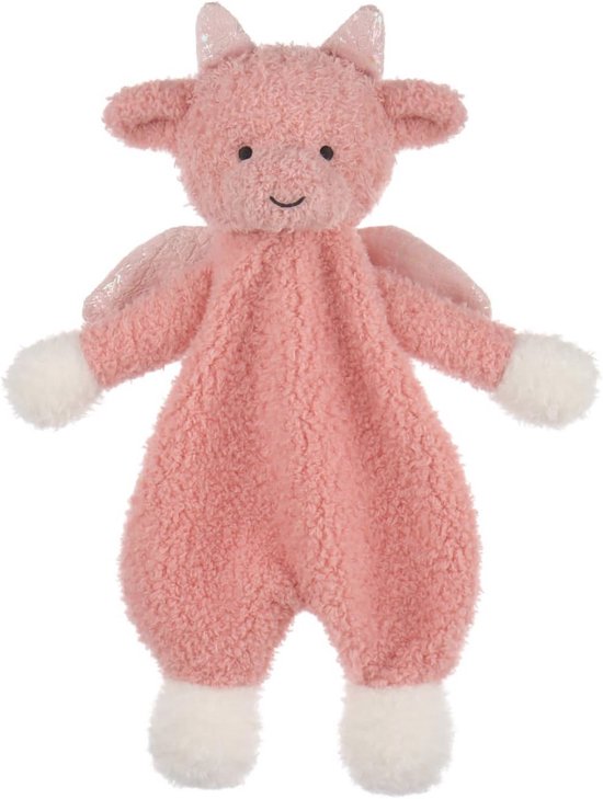 Zachte Roze Draak Knuffeldeken voor Baby's - Veilig en Comfortabel