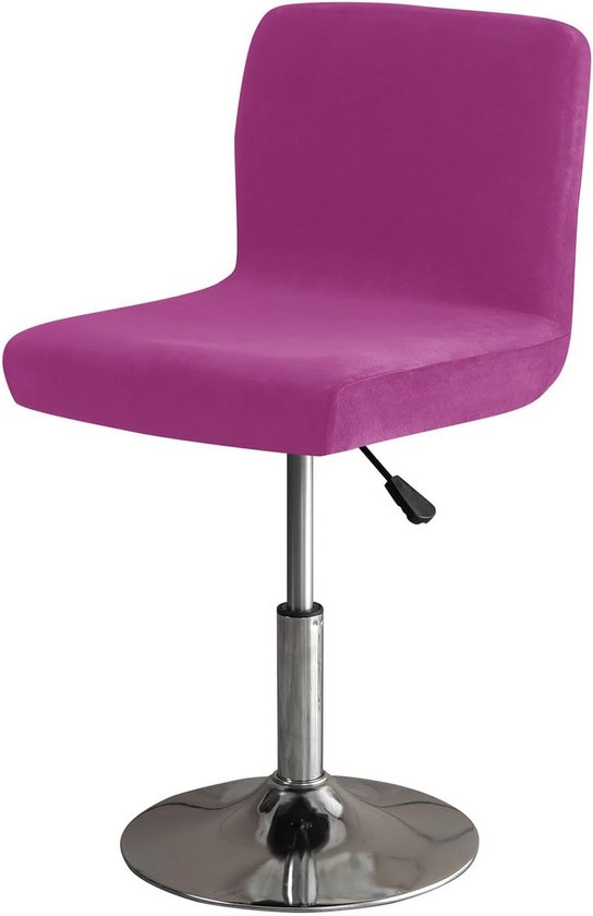 Zachte Stretch Barkruk Hoezen met Rug Fluweel Stofdicht Voor Keuken en Barstoelen