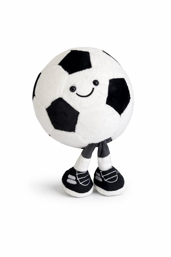 Zachte voetbal XL - grote pluche voetbal - CE gecertificeerd - voetbal - 30 CM groot - cadeau baby - kraamcadeau - cadeau dreumes van Merkloos