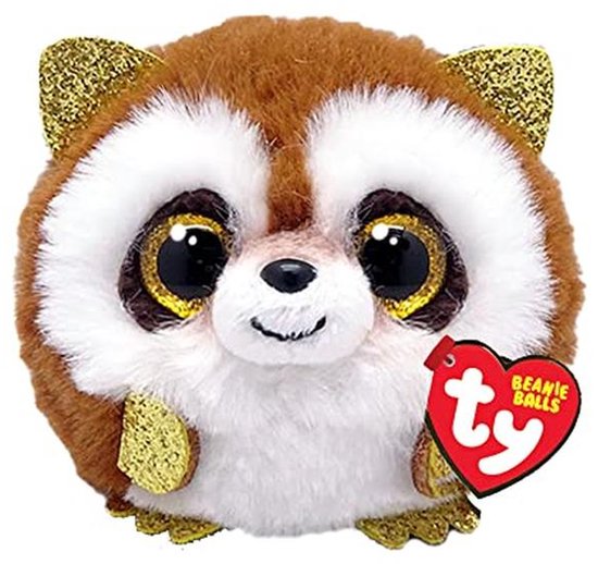 Zachte Wasbeer Beanie Balls 8 cm - Knuffelig Pluche Dier en Verzamelstuk van Merkloos