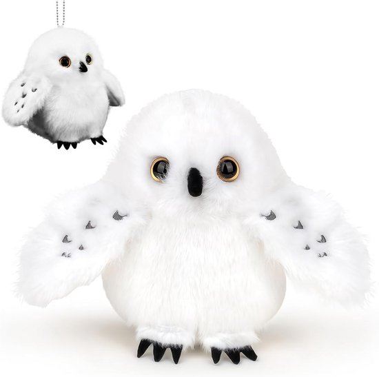 Zachte Witte Pluche Uil Knuffel 13 cm voor Kinderen en Baby's