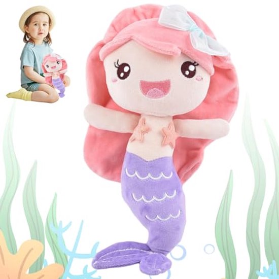 Zachte Zeemeermin Pluche Speelgoed – Kawaii Knuffeldier voor Kinderen van Merkloos
