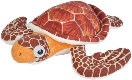 Zachte Zeeschildpad Knuffeldier 20 cm - Pluche Speelgoed van Gerecycled Materiaal