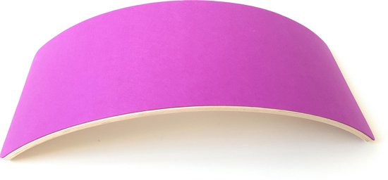 ZaciaToys Balance Board Paars - Vilt - Kinder Balansbord - Houten balanstrainer Kinderbord - Balanceboard - Jong en Oud - Tijdloos - Duurzaam - Yoga - Fullbody – Workout - Evenwicht van ZaciaToys