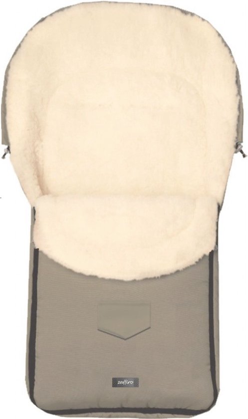 Zaffiro Wol Taupe Universele Afritsbare Voetenzak van Merkloos