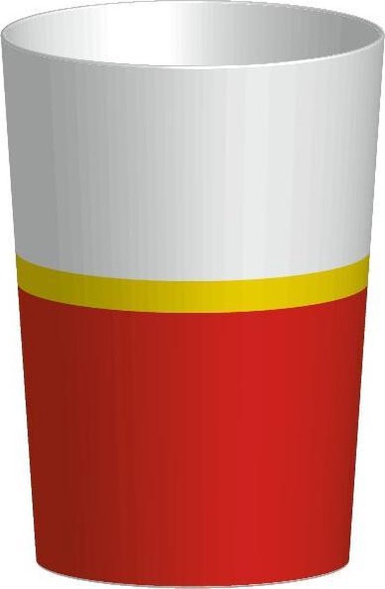 Zak Designs Riviera Drinkbeker - 300ml - Wit/Rood van $